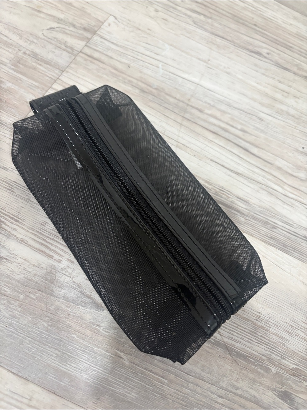 Chanel Mesh Makeup Bag Black  new